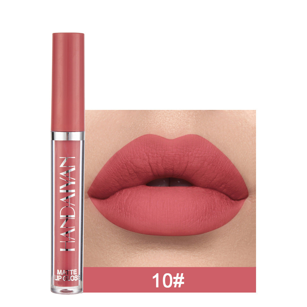 Matte Non-stick Cup Lip Gloss, Non-fading Matte Liquid Lipstick Matte Non-stick Cup Lip Gloss, Non-fading Matte Liquid Lipstick